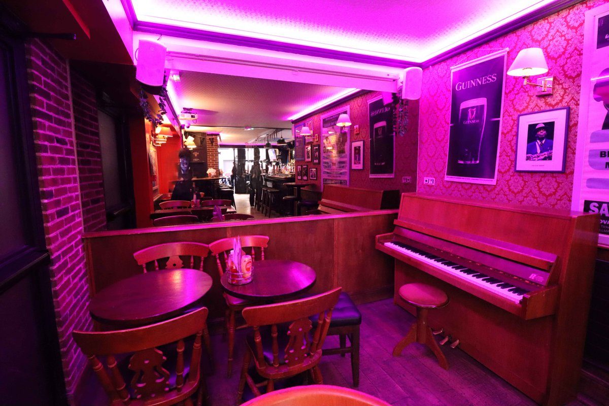 The piano in the back room